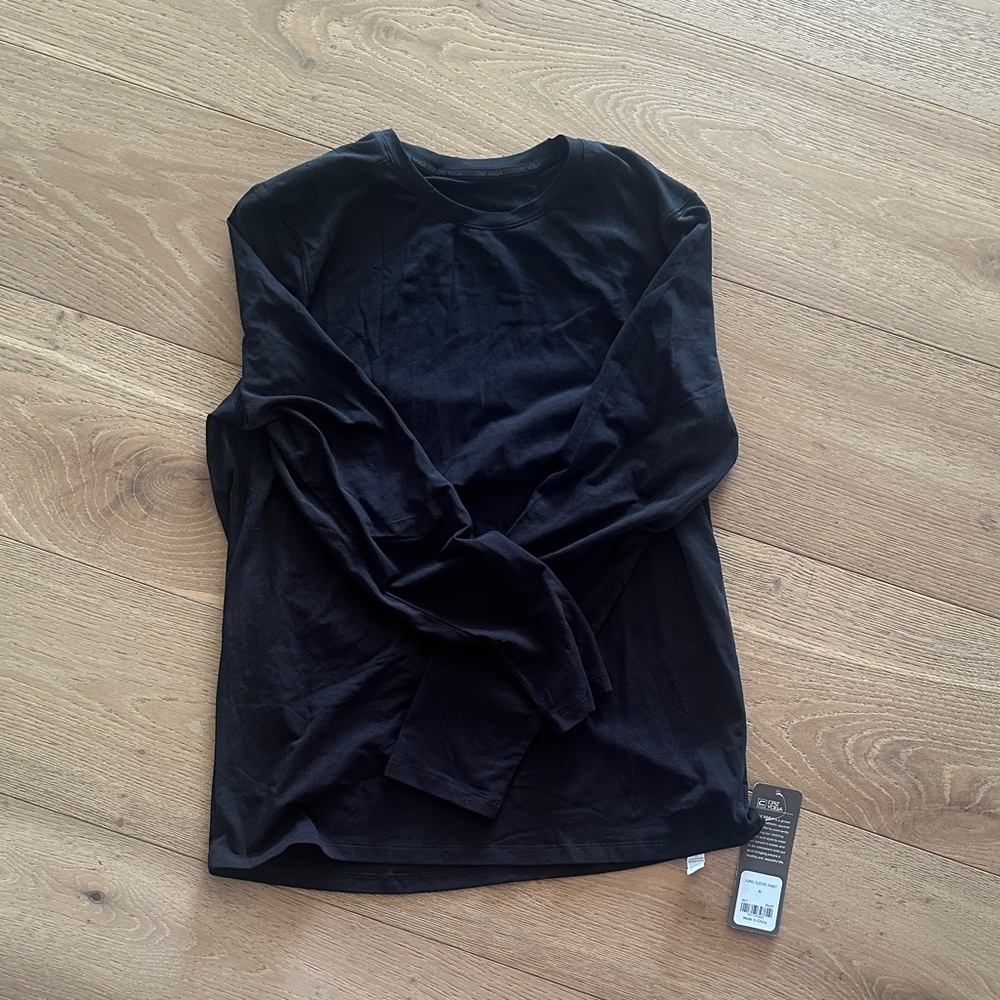 CRZ Black Long Sleeve Crew Shirt